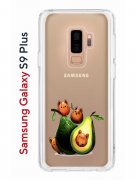 Чехол-накладка Samsung Galaxy S9 Plus Kruche Print Авокотики