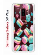 Чехол-накладка Samsung Galaxy S9 Plus Kruche Print Макарон