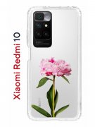 Чехол-накладка Xiaomi Redmi 10 (612846) Kruche PRINT Пион