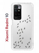 Чехол-накладка Xiaomi Redmi 10 (612846) Kruche PRINT Муравьи