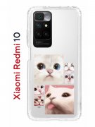 Чехол-накладка Xiaomi Redmi 10 (612846) Kruche PRINT Коты