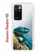 Чехол-накладка Xiaomi Redmi 10 (612846) Kruche PRINT Змея