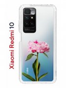 Чехол-накладка Xiaomi Redmi 10 (612846) Kruche PRINT Пион