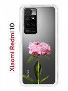 Чехол-накладка Xiaomi Redmi 10 (612846) Kruche PRINT Пион