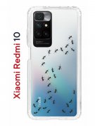 Чехол-накладка Xiaomi Redmi 10 (612846) Kruche PRINT Муравьи