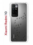 Чехол-накладка Xiaomi Redmi 10 (612846) Kruche PRINT Муравьи