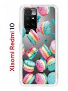 Чехол-накладка Xiaomi Redmi 10/10 Prime Kruche Print Макарон