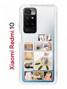 Чехол-накладка Xiaomi Redmi 10/10 Prime Kruche Print Коты-Мемы