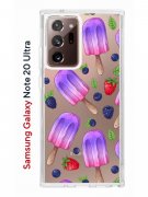 Чехол-накладка Samsung Galaxy Note 20 Ultra Kruche Print Ice Cream