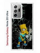 Чехол-накладка Samsung Galaxy Note 20 Ultra Kruche Print Барт Симпсон