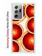Чехол-накладка Samsung Galaxy Note 20 Ultra Kruche Print Orange