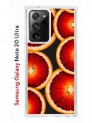 Чехол-накладка Samsung Galaxy Note 20 Ultra Kruche Print Orange