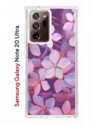 Чехол-накладка Samsung Galaxy Note 20 Ultra Kruche Print Гортензия