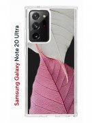 Чехол-накладка Samsung Galaxy Note 20 Ultra Kruche Print Pink and white