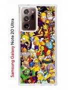 Чехол-накладка Samsung Galaxy Note 20 Ultra Kruche Print Симпсоны