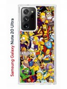 Чехол-накладка Samsung Galaxy Note 20 Ultra Kruche Print Симпсоны