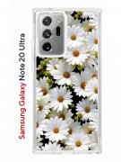 Чехол-накладка Samsung Galaxy Note 20 Ultra Kruche Print Ромашки