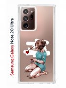 Чехол-накладка Samsung Galaxy Note 20 Ultra Kruche Print Рисуя любовь