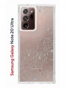 Чехол-накладка Samsung Galaxy Note 20 Ultra Kruche Print Skull White