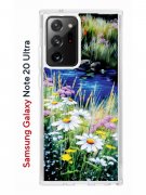 Чехол-накладка Samsung Galaxy Note 20 Ultra Kruche Print Ромашки у ручья