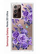 Чехол-накладка Samsung Galaxy Note 20 Ultra Kruche Print Roses