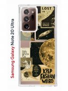 Чехол-накладка Samsung Galaxy Note 20 Ultra Kruche Print Стикеры Космос