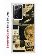 Чехол-накладка Samsung Galaxy Note 20 Ultra Kruche Print Стикеры Космос