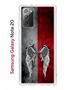 Чехол-накладка Samsung Galaxy Note 20 Kruche Print Крылья