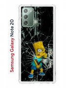 Чехол-накладка Samsung Galaxy Note 20 (588938) Kruche PRINT Барт Симпсон