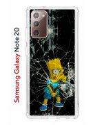 Чехол-накладка Samsung Galaxy Note 20 (588938) Kruche PRINT Барт Симпсон