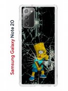 Чехол-накладка Samsung Galaxy Note 20 (588938) Kruche PRINT Барт Симпсон