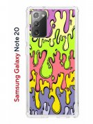 Чехол-накладка Samsung Galaxy Note 20 (588938) Kruche PRINT Абстракция Капли