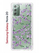 Чехол-накладка Samsung Galaxy Note 20 Kruche Print Сакура