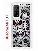 Чехол-накладка Xiaomi Mi 10T (593946) Kruche PRINT Angry Cats