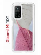 Чехол-накладка Xiaomi Mi 10T/Mi 10T Pro Kruche Print Pink and white