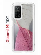 Чехол-накладка Xiaomi Mi 10T/Mi 10T Pro Kruche Print Pink and white