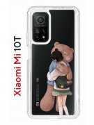 Чехол-накладка Xiaomi Mi 10T (593946) Kruche PRINT Девочка с мишкой
