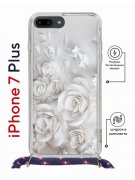 Чехол-накладка iPhone 7 Plus/8 Plus Kruche Magrope Print White roses