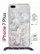 Чехол-накладка iPhone 7 Plus/8 Plus Kruche Magrope Print White roses