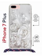 Чехол-накладка iPhone 7 Plus/8 Plus Kruche Magrope Print White roses