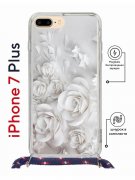 Чехол-накладка iPhone 7 Plus/8 Plus Kruche Magrope Print White roses