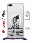 Чехол-накладка iPhone 7 Plus/8 Plus Kruche Magrope Print Tiger