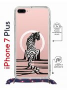 Чехол-накладка iPhone 7 Plus/8 Plus Kruche Magrope Print Tiger