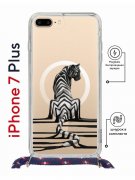Чехол-накладка iPhone 7 Plus/8 Plus Kruche Magrope Print Tiger