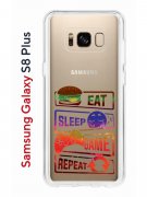 Чехол-накладка Samsung Galaxy S8 Plus (580672) Kruche PRINT Repeat