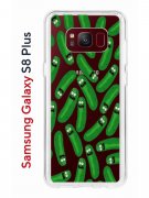 Чехол-накладка Samsung Galaxy S8 Plus (580672) Kruche PRINT Огурчик Рик