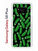 Чехол-накладка Samsung Galaxy S8 Plus (580672) Kruche PRINT Огурчик Рик