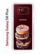Чехол-накладка Samsung Galaxy S8 Plus (580672) Kruche PRINT Donuts