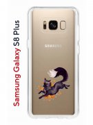 Чехол-накладка Samsung Galaxy S8 Plus Kruche Print Fox