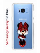 Чехол-накладка Samsung Galaxy S8 Plus Kruche Print Минни